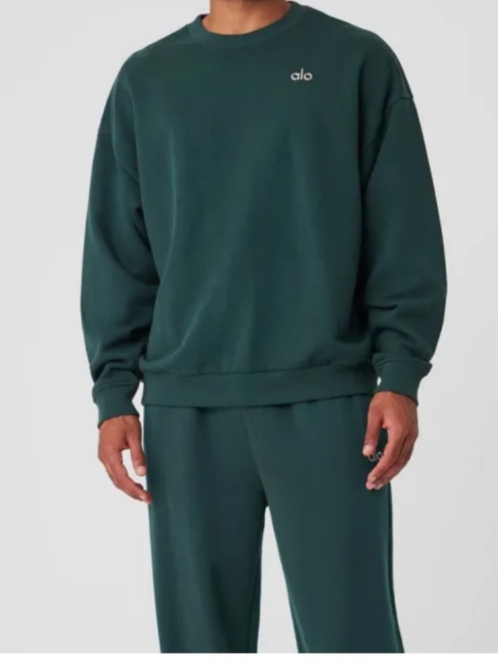 ALO Yoga Dark Green Sweatsuit
